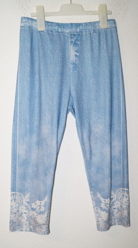 Hellblaue leggings gr m - hellblaue,