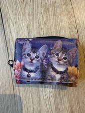 Katzen Portemonnaie Kleiner Kinder Geldbeutel Mini Geldbörse Kindergeldbörse