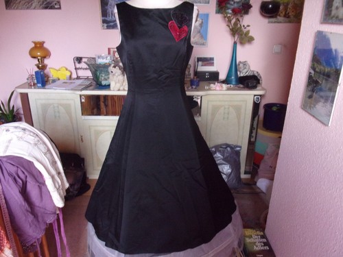 Exclusives satin kleid - satin, mit