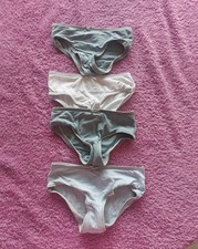 4 Unterhosen  Blau Weis Gr 86/92  Mädchen