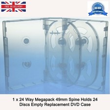 24 Wege Klar Megapack DVD 49 mm [24 Discs] Neu Leer Ersatz Scanavo Hülle