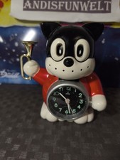 Seltenheit: NORAKURO Alarm Clock Wecker Japan Black Dog Hund Anime top Zustand
