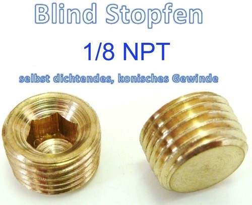 Npt messing blindstopfen - npt,