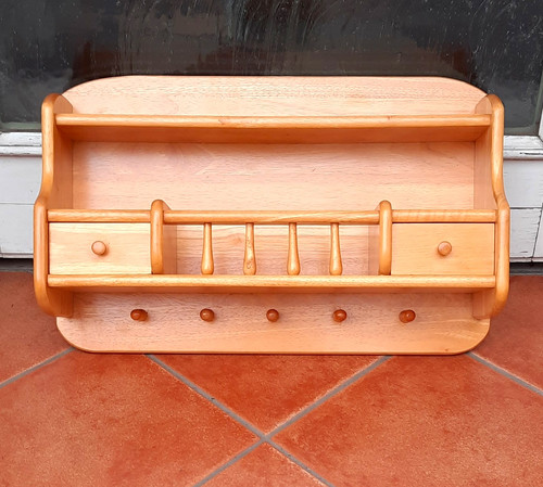 Wandregal holz natur - holz, •