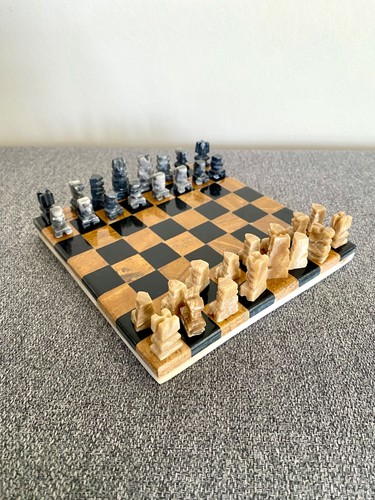 Vintage schachspiel onyx - vintage,