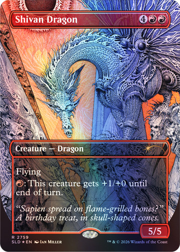 Mtg shivan dragon - mtg,