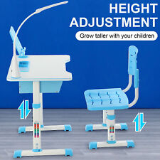 Kinderschreibtisch höhenverstellbar Jugendschreibtisch Schreibtisch mit Stuhl DE