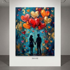 Verliebtes Paar, herzförmigem