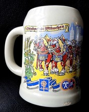Alter Stein Krug Oktoberfest München Paulaner Hofbräu Augustiner Bayern Hacker P