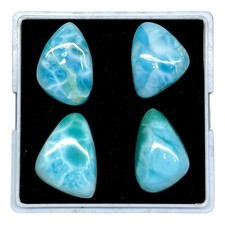 4 Stück Natürlich Larimar