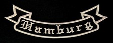 Patch Aufnäher Hamburg Rückenschleife Schleife BIKER 28-35 oder 40cm 130