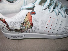 Sneaker Sportschuh  Red Rhino Gr. 40 weiß Glitzer Koi Japan