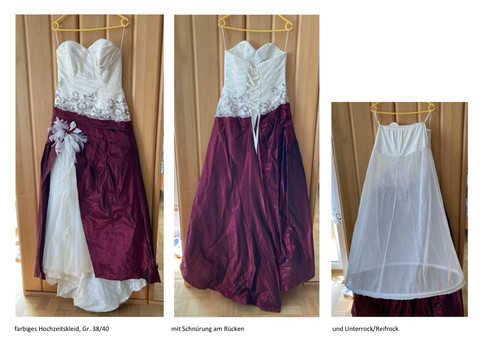Brautkleid linie trägerlos - a-linie,