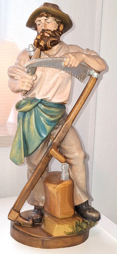 Holzfigur geschnitzt bauer - geschnitzt,,