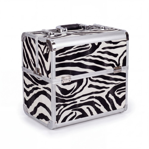 Kosmetikkoffer aluminium zebra - kosmetikkoffer,