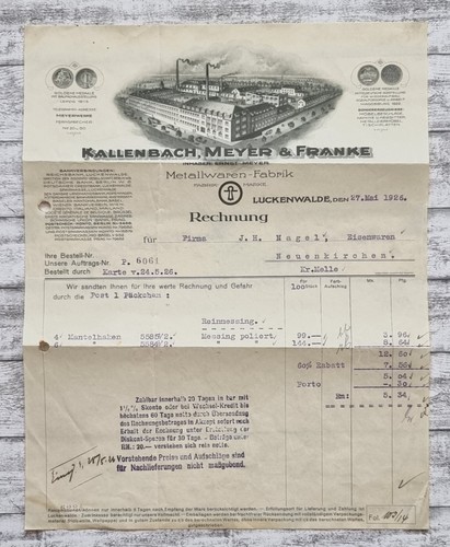 1926 kallenbach meyer - meyer, franke
