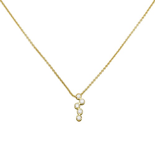 Halskette collier aus 750 gold - aus,