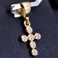 Feiner Goldanhänger Zirkonia