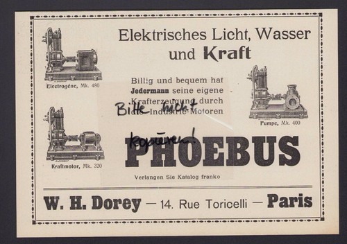 Paris werbung 1910 - werbung, h