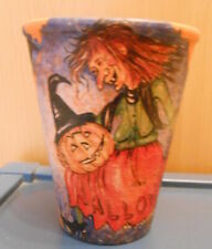 Halloween Übertopf Blumentopf Deko Herbst Serviettentechnik