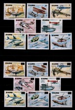 Zaire 580-87 + 880-87 ** Flugzeuge , Luftfahrt
