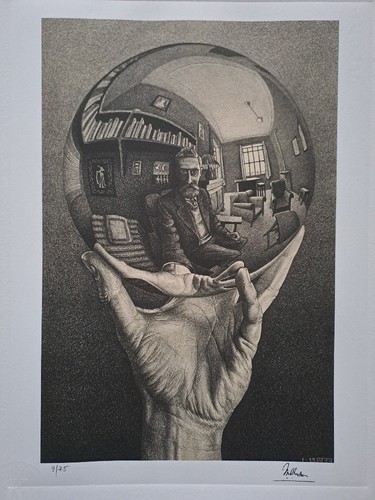 Escher signiert hand - m.,