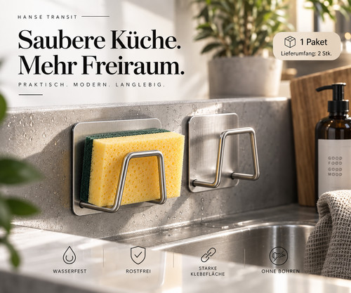 Schwammhalter spüle edelstahl - schwammhalter,