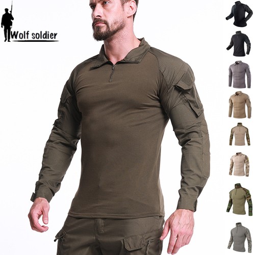 Army herren combat shirt - army,