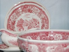 Speiseservice Tafelservice 6 Pers. 14tlg. Burgenland rot Villeroy & Boch