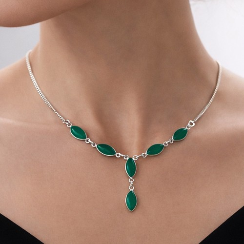Jade collier kette - jade,