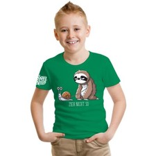Kinder T-Shirt Zieh nicht so Größe 86 - 164 Mädchen Jungen chillen faultier