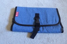 Kosmetiktasche neuwertig blau Reisetasche Jeansstoff