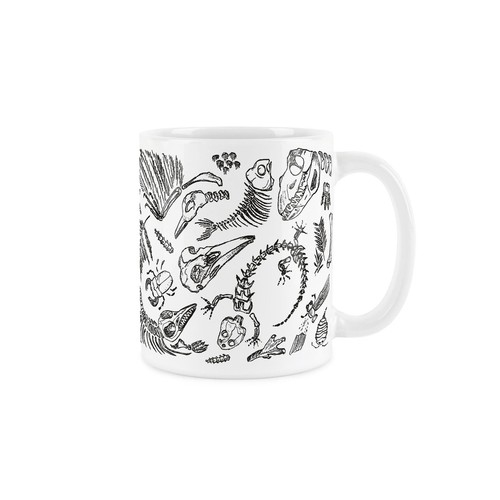 Fossilien tasse schwarz - fossilien,