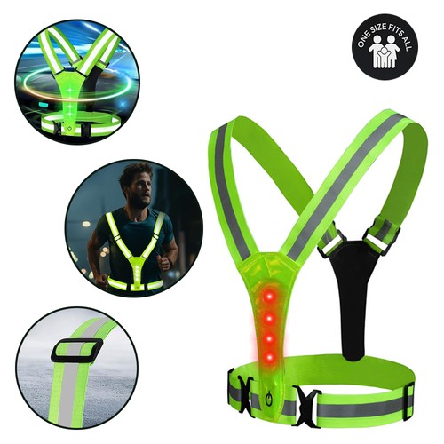 Reflektierende led laufweste - reflektierende, led-laufweste