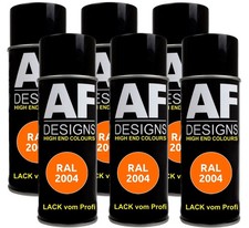 6x RAL Lackspray Autolack