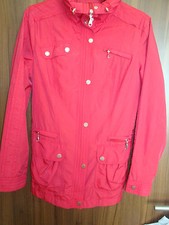 Jacke * Mantel * Trenchcoat * rot * Gr. 38 M * C&A * CANDA * viele Details