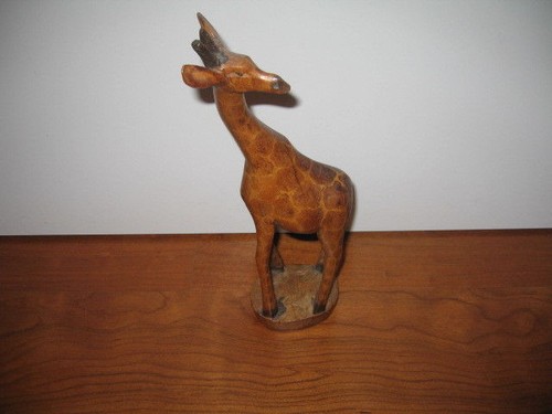 Holzfigur giraffe ursprung - holzfigur, (ursprung