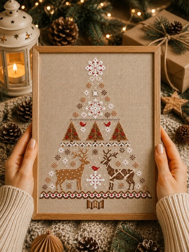 Stickvorlage tannenbaum - stickvorlage,
