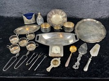 Konvolut Raritäten Versilberte Antike Besteck Schalen Tablett Jugendstil Silber