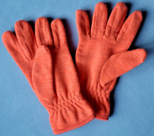 Tchibo TCM Fleece Handschuhe Fingerhandschuhe Gr 6,5 Orange