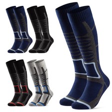 Skisocken Herren Damen Thermo Kniestrümpfe Winter Vollfrottee Skistrümpfe