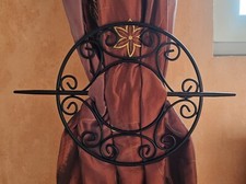 Raffhalter für Gardinen schwarz 10st.