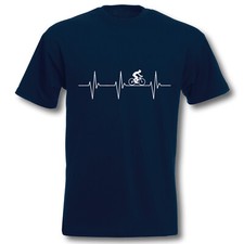 T-Shirt Herzschlag Rennrad Herren EKG Radfahren Rad Bike Radtour