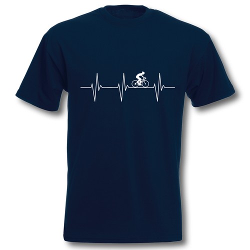 Shirt herzschlag rennrad - t-shirt,