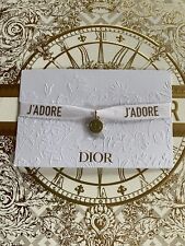 Christian Dior Armband mit CD Anhänger VIP Geschenk Band J‘ADORE Weiß Gold