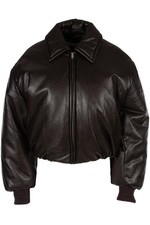 ACNE STUDIOS BRAUNE KUNSTLEDER