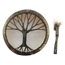 Schamanentrommel, sibirische Trommel, spirituelle Musiktrommel mit Baum des Lebe