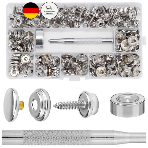 Druckknopf set edelstahl - edelstahl, 60