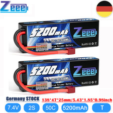 2x Zeee 2S Lipo Akku 5200mAh