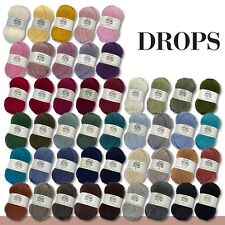Drops 5 x 50 g Merino Extra Fine Mulesingfrei Waschbar Häkeln Stricken 46 Farben